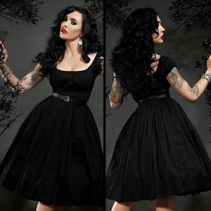 *SOLD* Pinup Girl Clothing Jenny Skirt Black Size:M